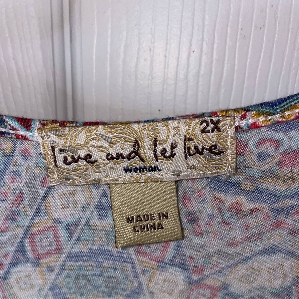 Multicolor patterned blouse - Picture 2 of 3